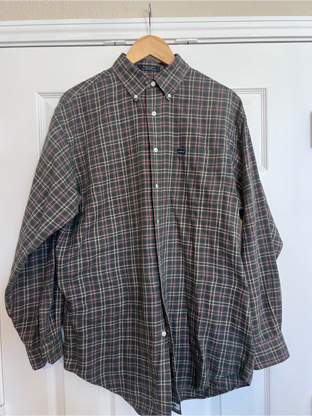 Daniel Cremieux Evergreen Plaid Button-Down Shirt sz Med
